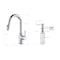 Kibi Circular Single Handle Pull Down Kitchen & Bar Sink Faucet with Soap Dispenser C-KKF2011CH-KSD100CH - alternate 6